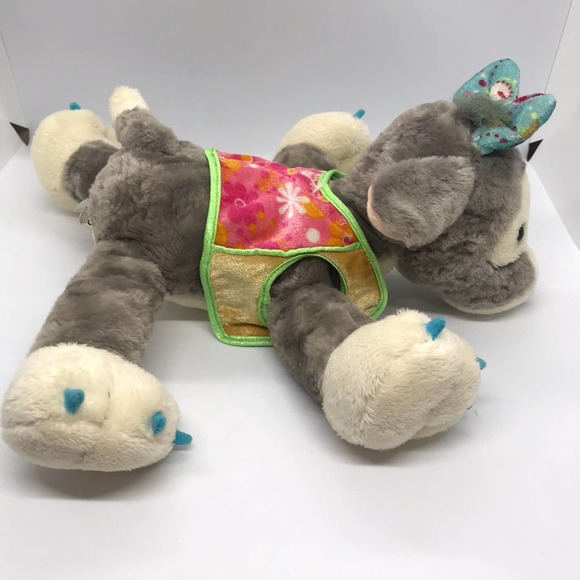 Poppi Puppy Dog Plush Stuffed Soft Toy Gray Blue White Groovy Girls Petrageous - Picture 9 of 10